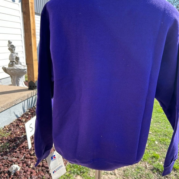 Purple Youth Russell Crewneck Sweatshirt Made in the USA NWT - Picture 1 of 10